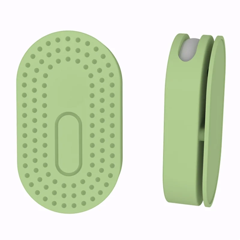 Étui en silicone pour Samsung Galaxy SmartTag2, accessoire de localisation compatible Bluetooth avec couvercle adhésif - Vert assorti