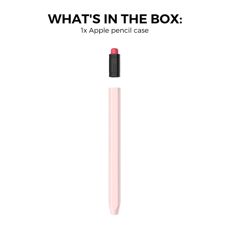 AHASTYLE PT180-3 For Apple Pencil (USB-C) Stylus Pen Soft Silicone Sleeve - Pink