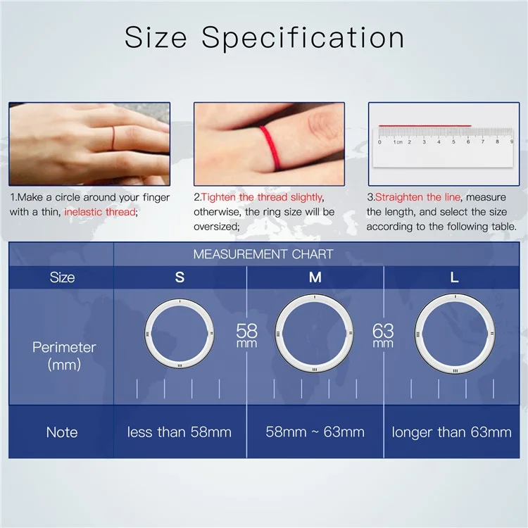 JAKCOM R5 Smart Ring IC / ID / NFC Reader 2 Health Stones Multi-Function Ring - M