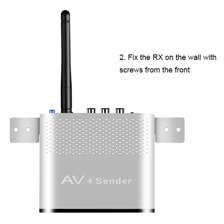 MEASY AV530 Go Through Wall 300m 5.8G Wireless AV Transmitter Receiver - UK Plug