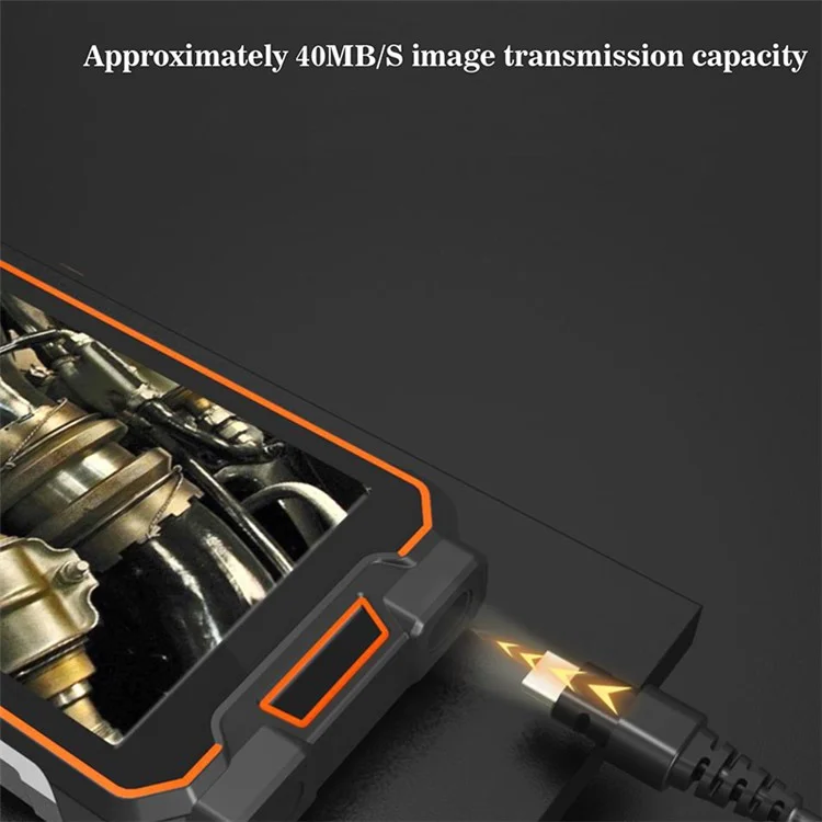 MS20 2m Fie Huco Borescope LED Borscope Câmera de Endoscópio de Lente Dupla