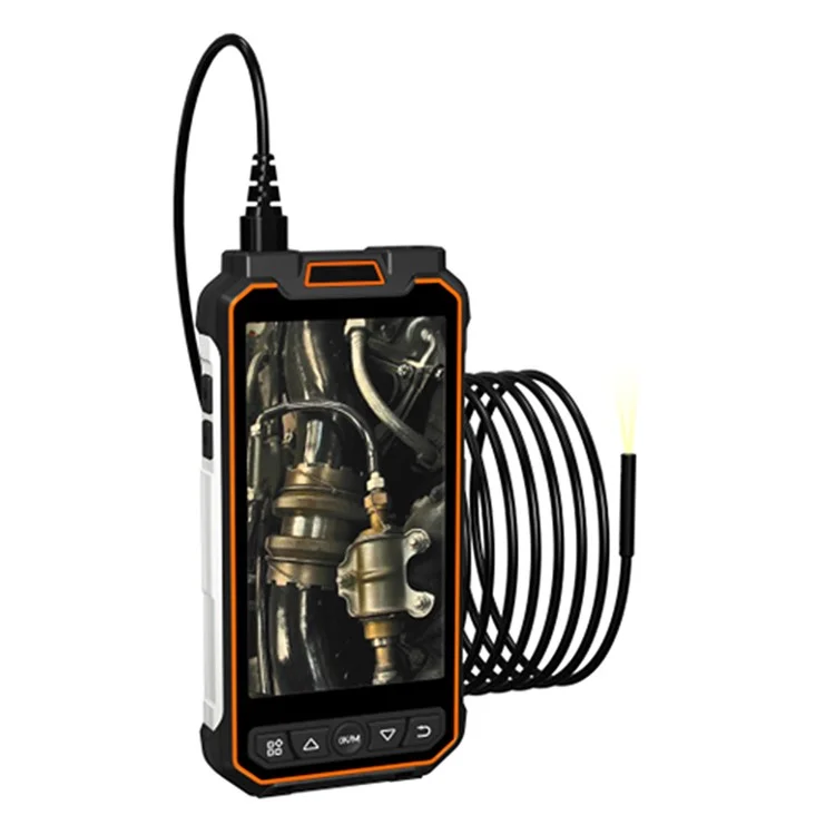 MS20 Cámara boroscopio de sonda rígida de 5 pulgadas LED 2m