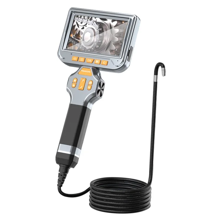 MS50 1.5m Câble dur 5 pouces Écran Endoscope industriel 6mm Objectif 1080P Borescope