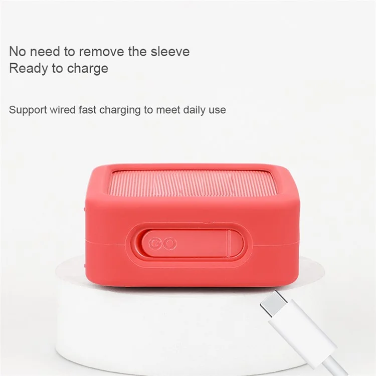 For JBL GO ESSENTIAL Portable Speaker Sleeve Silicone Case Cover - Black