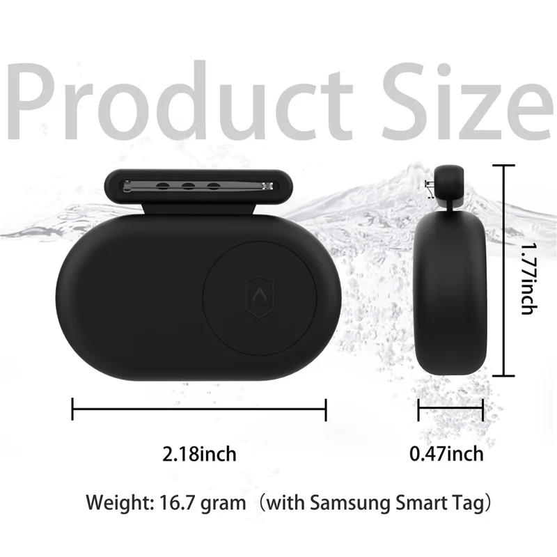 Custodia in silicone per Samsung Galaxy SmartTag2 Bluetooth Tracker Brooch Style Protective Cover - Starlight