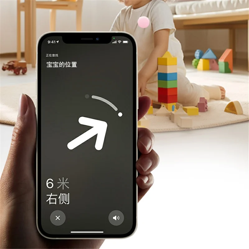 Protective Case for Apple Airtag Brooch Style Kids Pets Bluetooth-compatible Tracker Silicone Cover - Yellow