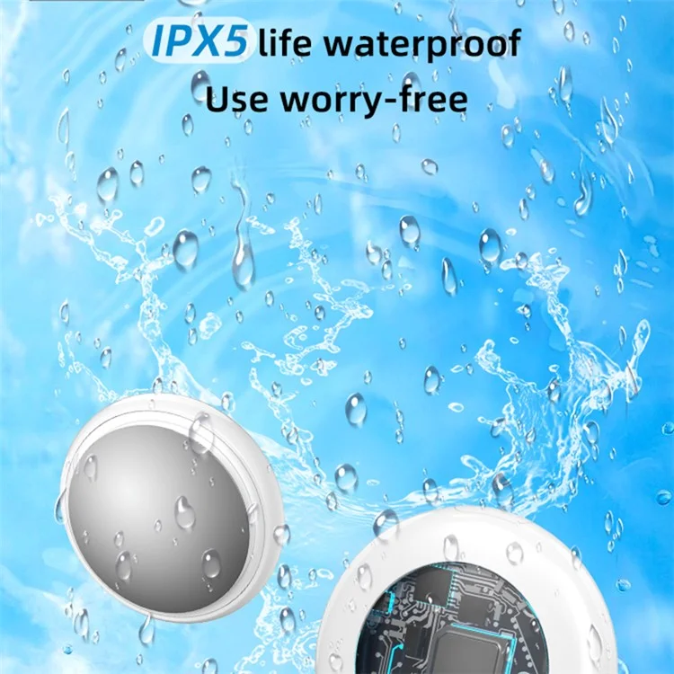 TX02 Wireless Key Finder Smart APP Control Anti-Lost Location Tracker (with Find My Certification) - Blanco