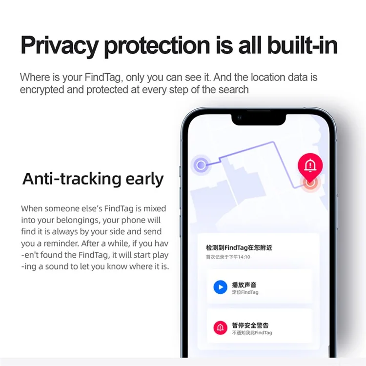 G6 Wireless Key Wallet Luggage Finder Smart Global Tracking Locator (with Find My Certification) - White