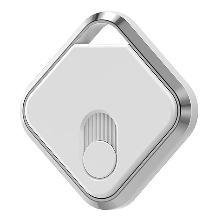 M2 Bluetooth-compatible Tracker Car Key Anti-Loss Finder Locator Device (Find My Certificated) - White / Silver