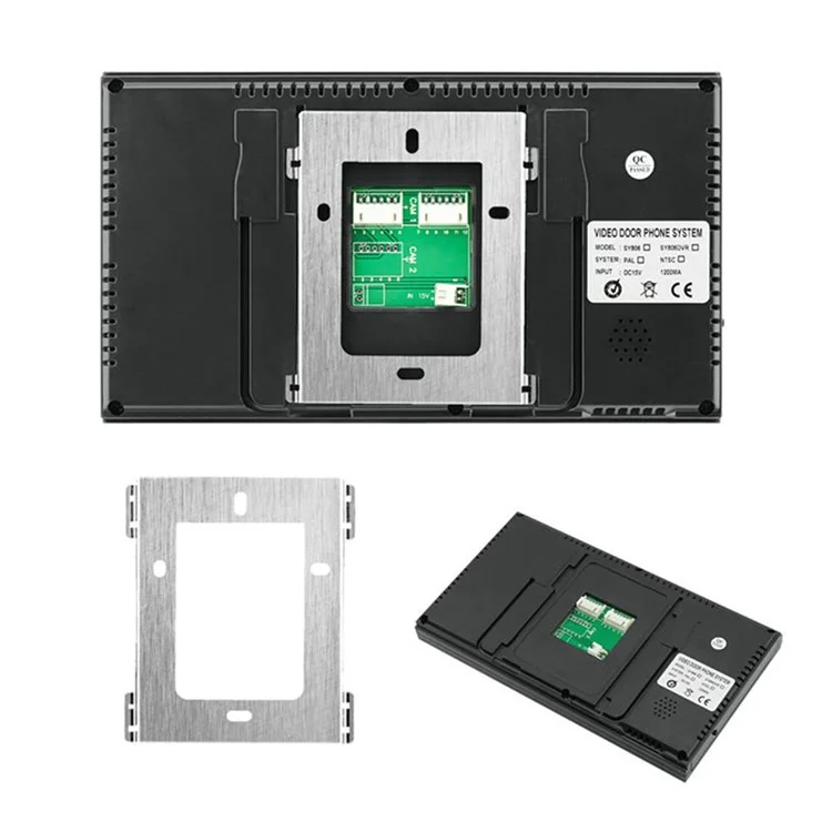 806FG11 7-inch Monitor Electronic Video Viewer Door Bell Night Vision Camera Smart Doorbell, US Plug