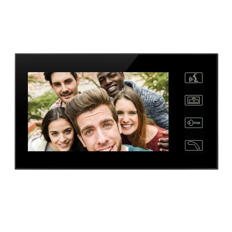 806FD11 Moniteur 7" HD Caméra de Vidéosurveillance avec Contrôle à Distance, Mot de Passe, Empreinte Digitale, Prise UE