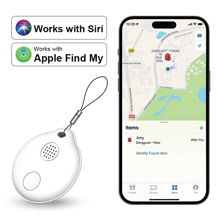 FD01-P Bluetooth-compatible Anti-lost Device Wireless Key Finder (FindMy Certified) - Black