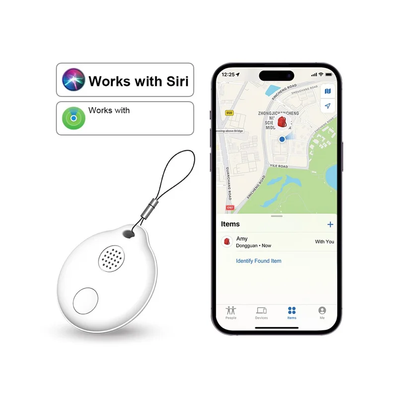 FD01-P Bluetooth-compatible Keychain Tracker Anti-lost Device Wireless Key Finder for iOS - Blue