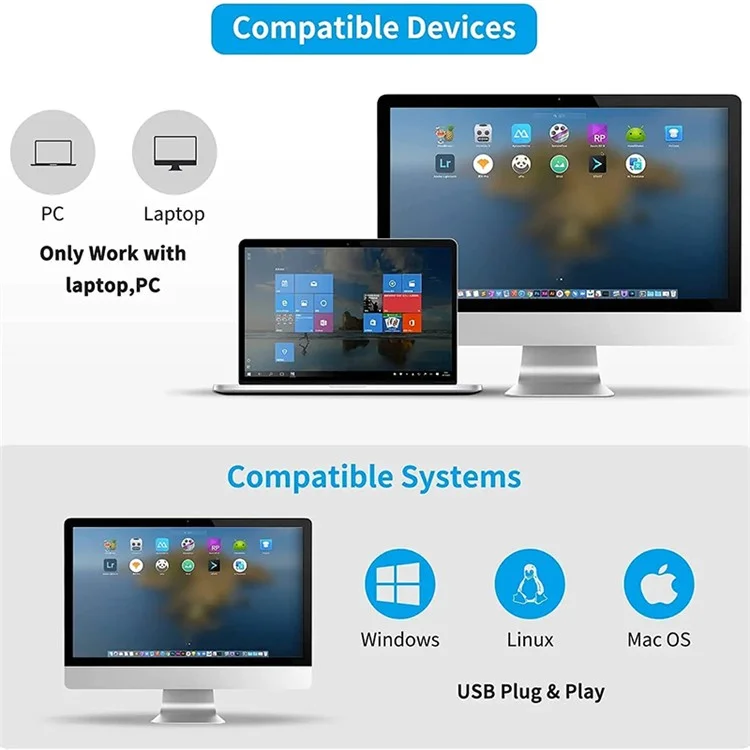 NETUM L5 Leitora de Código de Barras USB Portátil com Fio QR para Varejo, Armazém