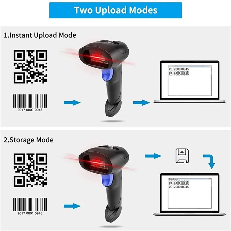 NETUM L5 Leitora de Código de Barras USB Portátil com Fio QR para Varejo, Armazém