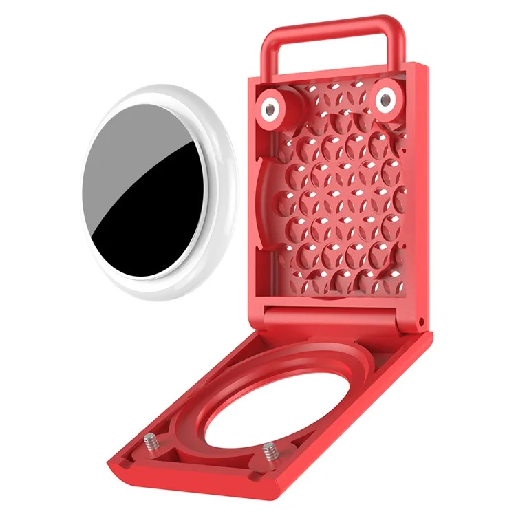 Per AirTag PC Portachiavi Custodia Vite Copertura completa Tracker GPS per bambini, anziani, animali domestici - Rosso