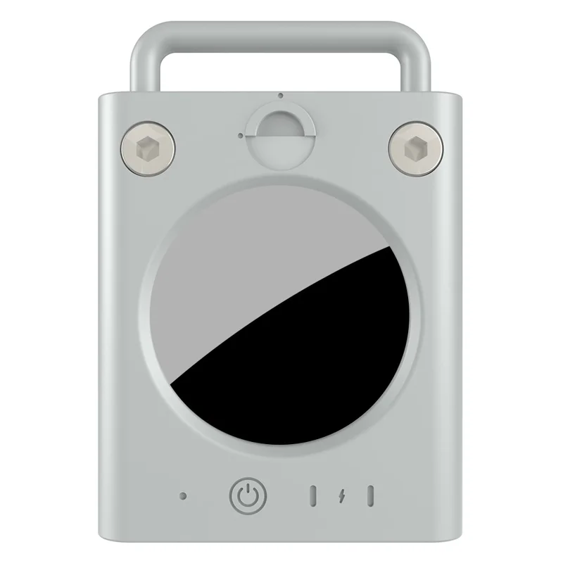 For AirTag PC Keychain Holder Case Screw Full Cover GPS Tracker for Childdren, Elderly, Pet - Grey