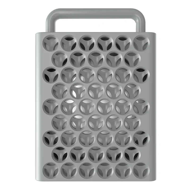 For AirTag PC Keychain Holder Case Screw Full Cover GPS Tracker for Childdren, Elderly, Pet - Grey