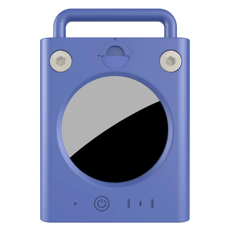 For AirTag PC Keychain Holder Case Screw Full Cover GPS Tracker for Childdren, Elderly, Pet - Blue