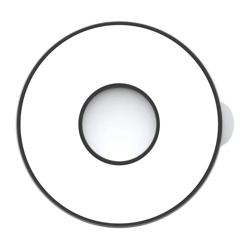 For AirTag Holder Case with Adhesive Sticker TPU+PC Protective Tracker Finder Cover - White