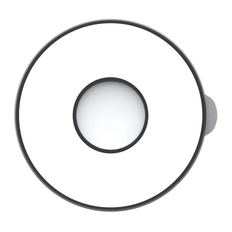 For AirTag Holder Case with Adhesive Sticker TPU+PC Protective Tracker Finder Cover - Grey