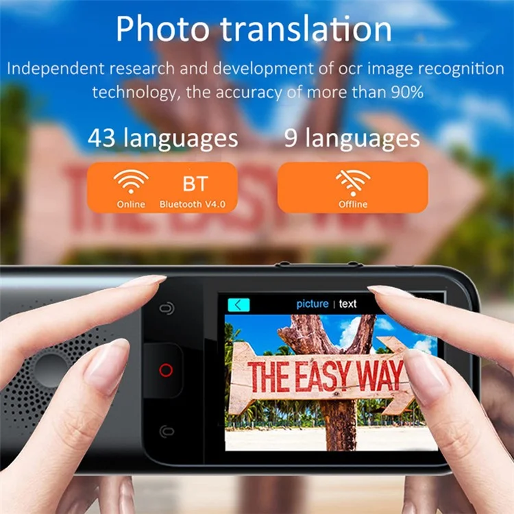Инструмент перевода фотографий с голосом T11 WiFi, мгновенный переводчик, поддержка 134 языков