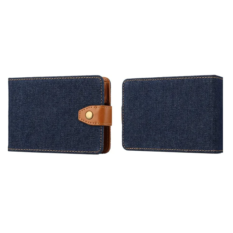 For IQOS Iluma One / Multi Protective Case E-Cigarette Holder Storage Bag - Denim Dark Blue
