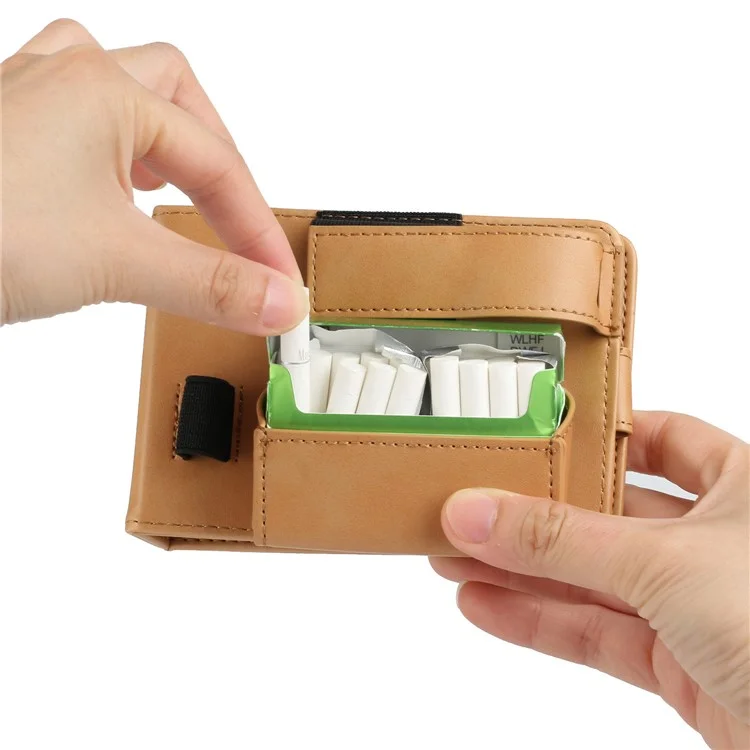 For IQOS Iluma One / Multi Protective Case E-Cigarette Holder Storage Bag - Denim Dark Blue