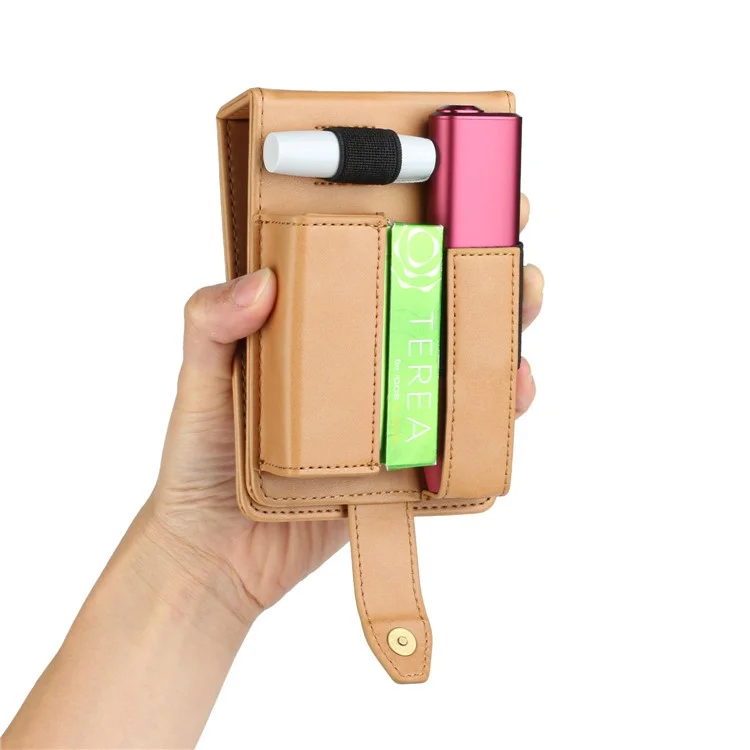 Para IQOS Iluma One / Multi Protective Case E-Cigarette Holder Storage Bag - Verde Enegrecido