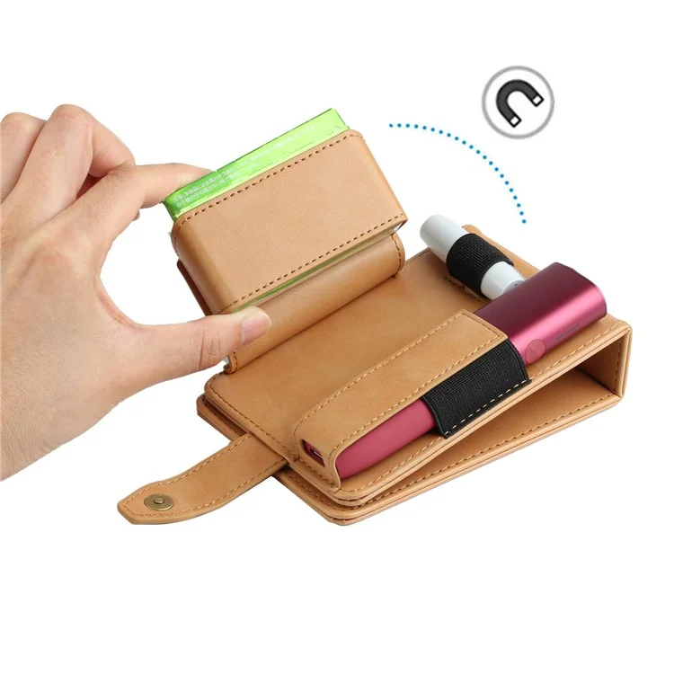 Para IQOS Iluma One / Multi Protective Case E-Cigarette Holder Storage Bag - Verde Enegrecido