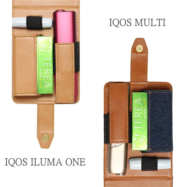 Para IQOS Iluma One / Multi Protective Case E-Cigarette Holder Storage Bag - Verde Enegrecido