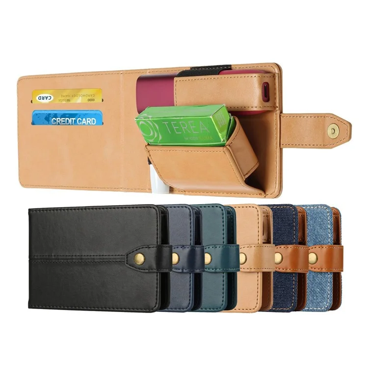 Para IQOS Iluma One / Multi Protective Case E-Cigarette Holder Storage Bag - Verde Enegrecido