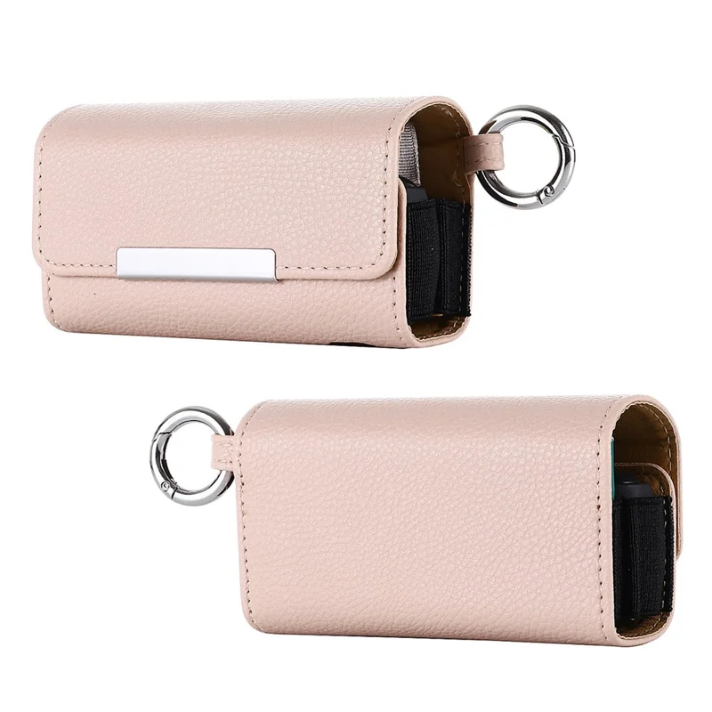 For IQOS 3 / Iluma Prime Case PU Leather Portable Electronic Cigarette Storage Bag - Light Pink