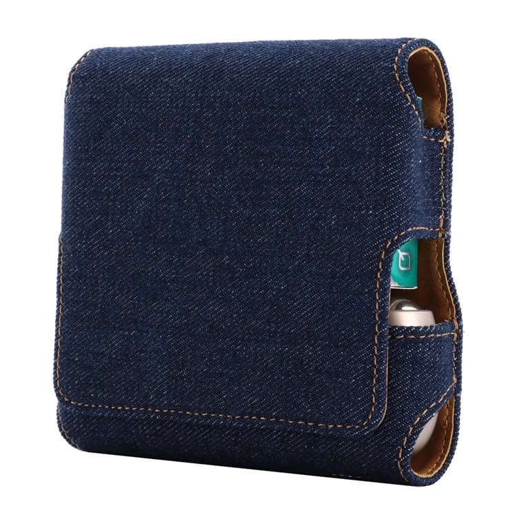 Para IQOS 3 / 3 Duo / Iluma Cigarette Case Anti-Shock Protective Storage Cover - Denim Dark Blue