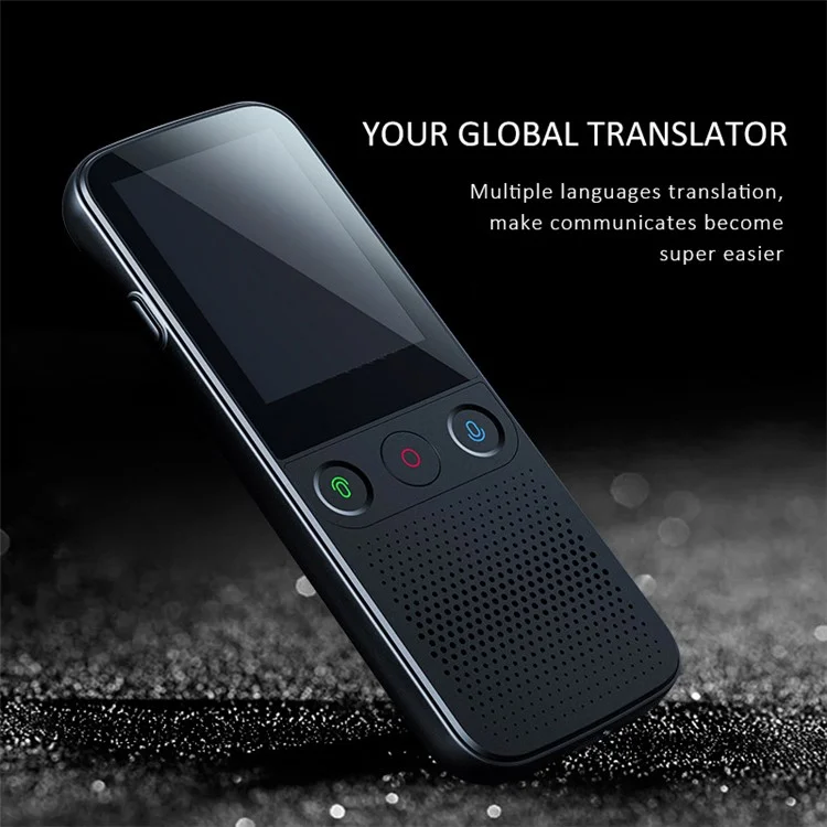 Traductor de Traductor de Voz de Voz T10 Pro Smart Con 14 Idiomas Dispositivo de Traducción de Fotos Fuera de Línea - Negro