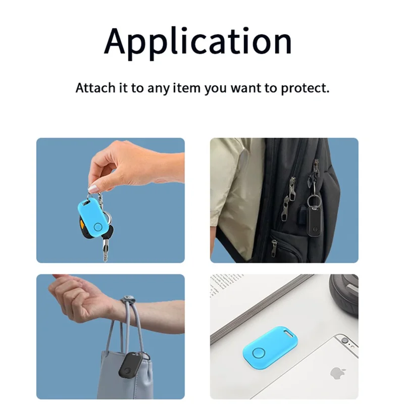 F3 Localizador de Chaves de Rede Sem Fio Bolsa Mala Localizador de Dispositivos iOS Rastreador Inteligente - Branco