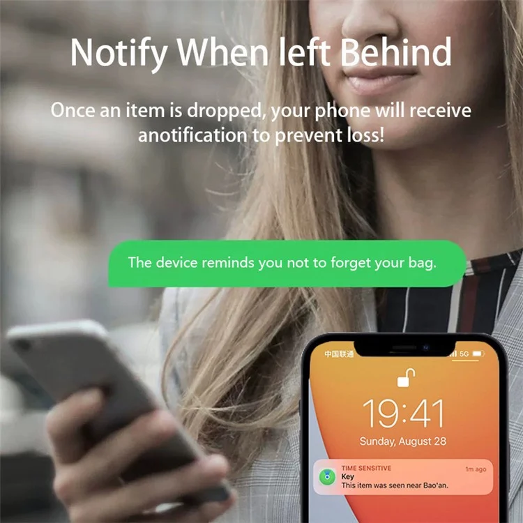 F3 Find My Network Wireless Key Bag Luggage Finder iOS Devices Smart Tracking Locator - Blue