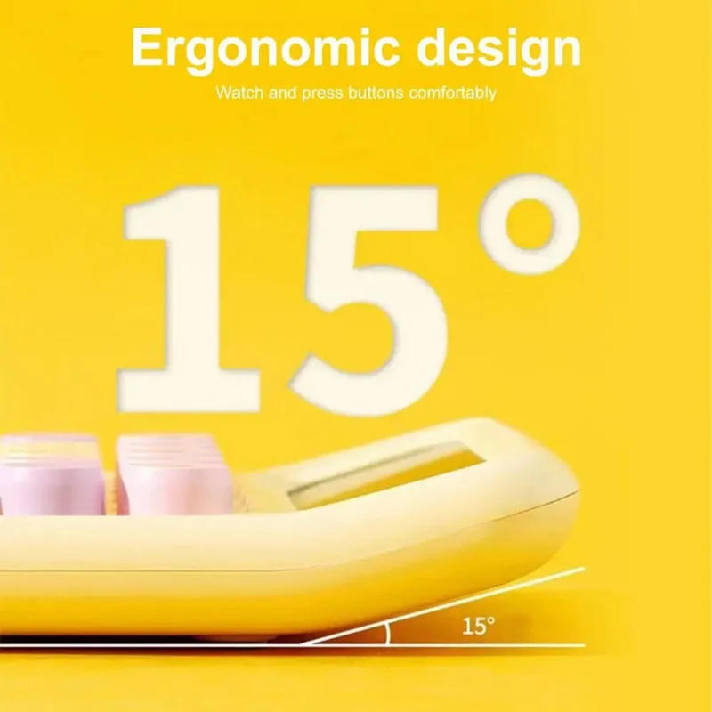 817MAX Mechanical Keyboard Calculator Portable LCD Display Calculator - Gradient Blue