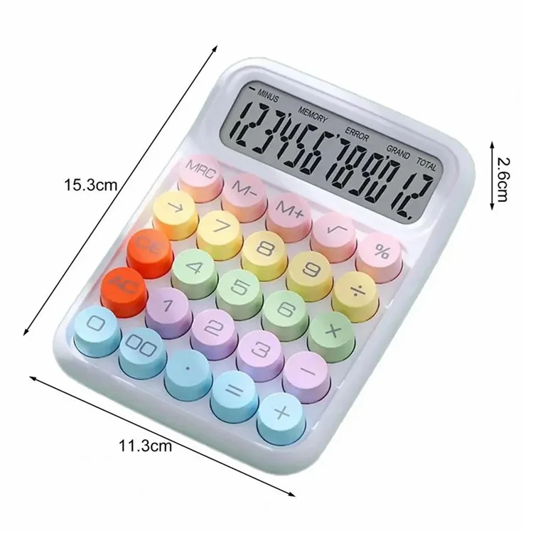 817MAX Teclado Mecánico Calculadora Pantalla LCD Portátil - Verde Degradado