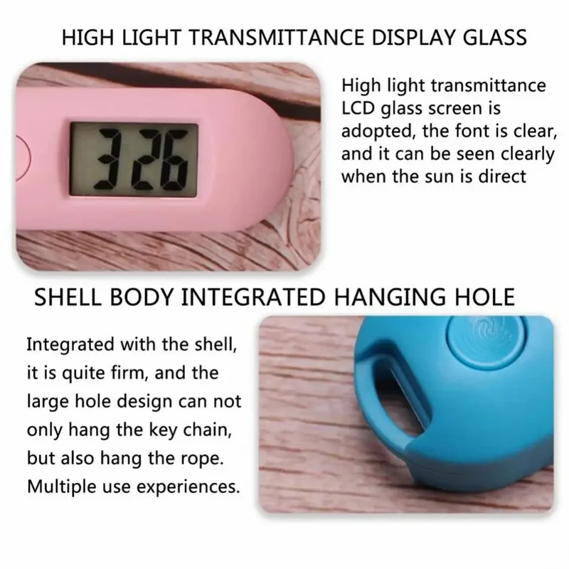 QY2098 Student Oval Luminous Keychain Hanging Watch Mute Digital Electronic Watch - Black