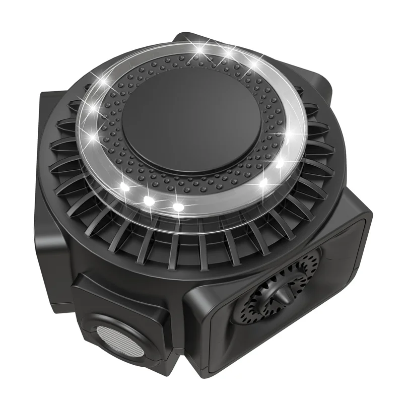 360-Degree High-Power Ultrasonic Pest Repeller with LED Light - Black  /  EU Plug