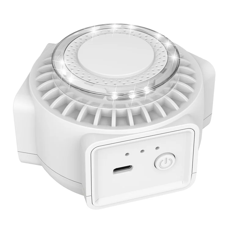 360-Degree High-Power Ultrasonic Pest Repeller with LED Light - White  /  US Plug