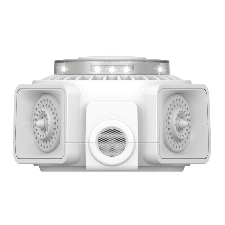 360-Degree High-Power Ultrasonic Pest Repeller with LED Light - White  /  US Plug