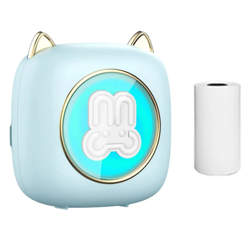 C23 Bluetooth-kompatibel Termotryckare Trådlös Mini Ficktumaskin, Standardversion - Blå