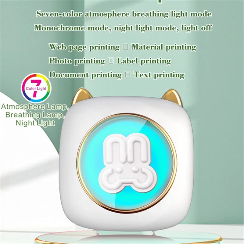 C23 Bluetooth-kompatibel Termotryckare Trådlös Mini Ficktumaskin, Standardversion - Blå