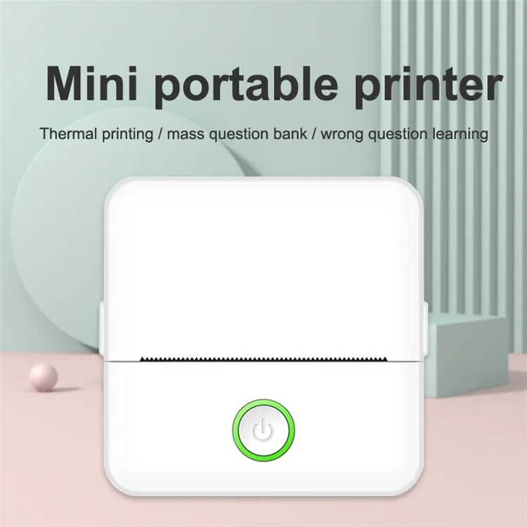 X6 Bluetooth-compatible Thermal Pocket Printer Inkless Note Sticker Maker Printing Machine - White