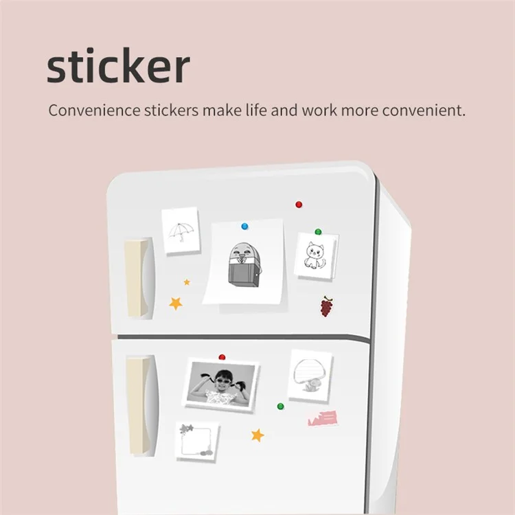 X6 Bluetooth-compatible Thermal Pocket Printer Inkless Note Sticker Maker Printing Machine - White