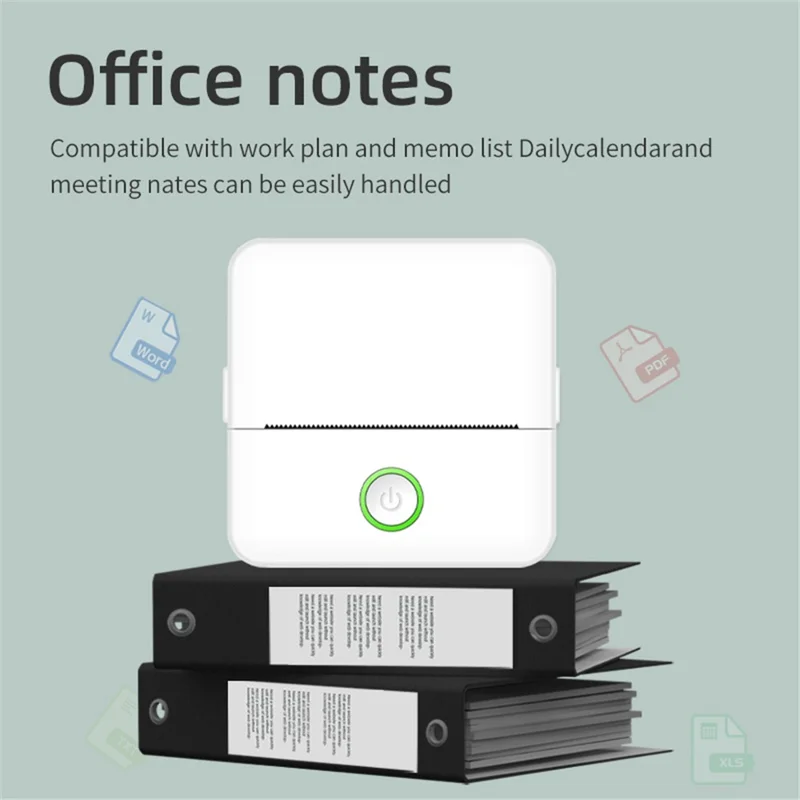 Imprimante portable thermique X6 avec Bluetooth, machine d'impression sans encre pour notes et autocollants - Bleu