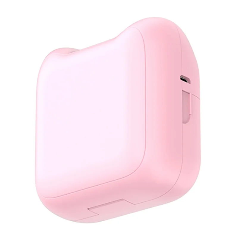 A31 Przenośny minidrukarka termiczna z naklejkami, przenośna, z obsługą Bluetooth, drukarka błędów dla studentów, wersja standardowa - różowy