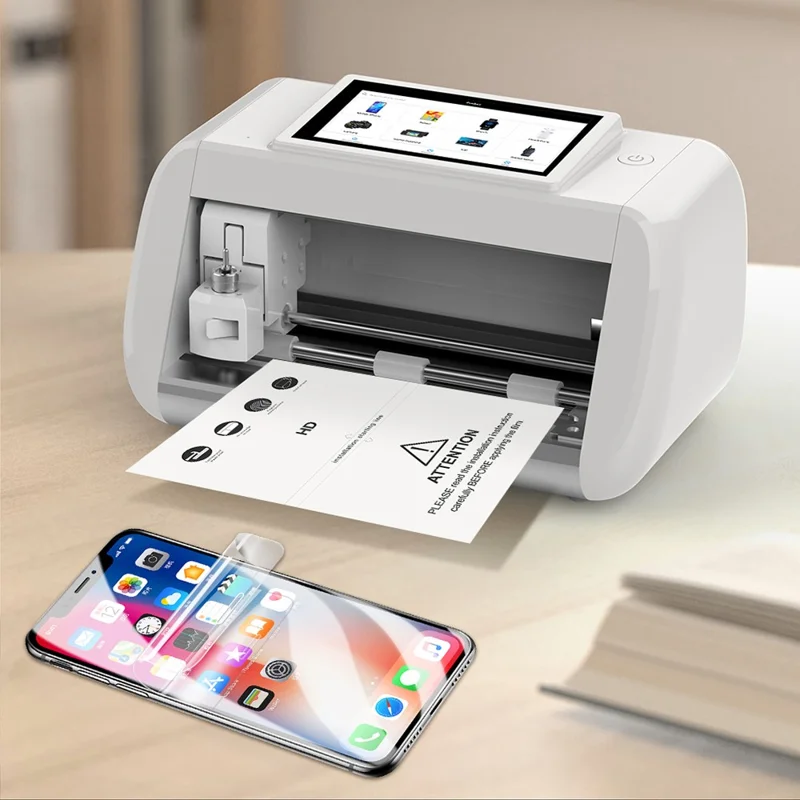 X180T Cell Phone Screen Film Cutter Bluetooth-compatible Smart DIY Cutting Machine - US Plug